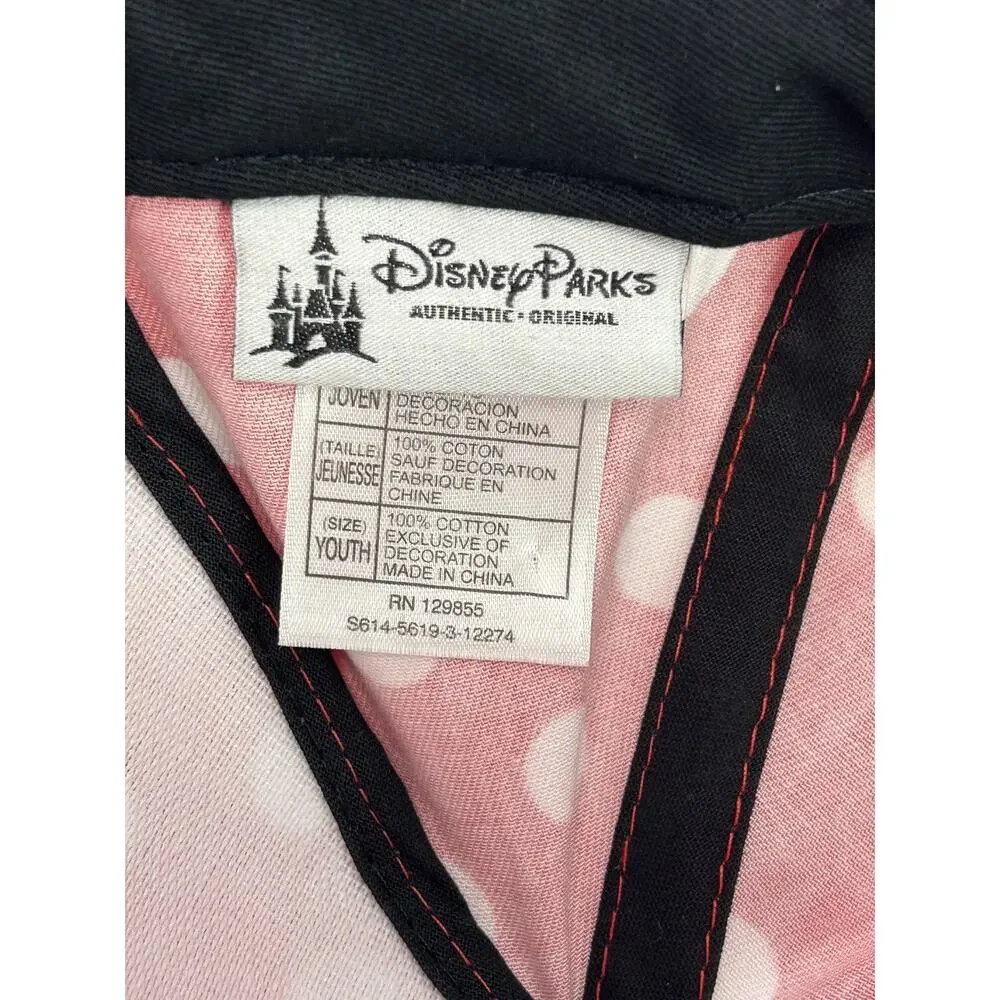 Disney Parks‎ Minnie Mouse Youth Baseball Cap Hat Red Polka Dot Ears Bow